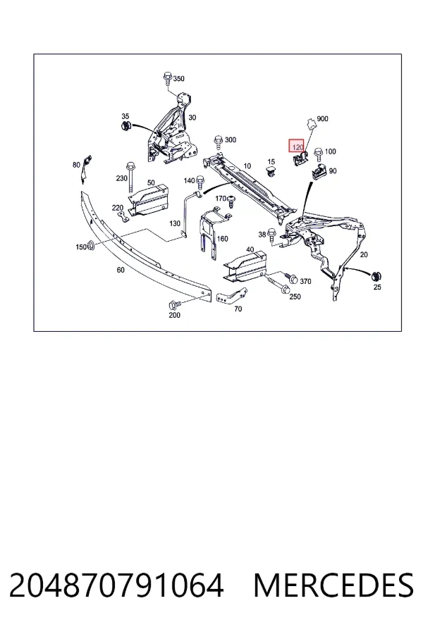  Mercedes A2048707910
