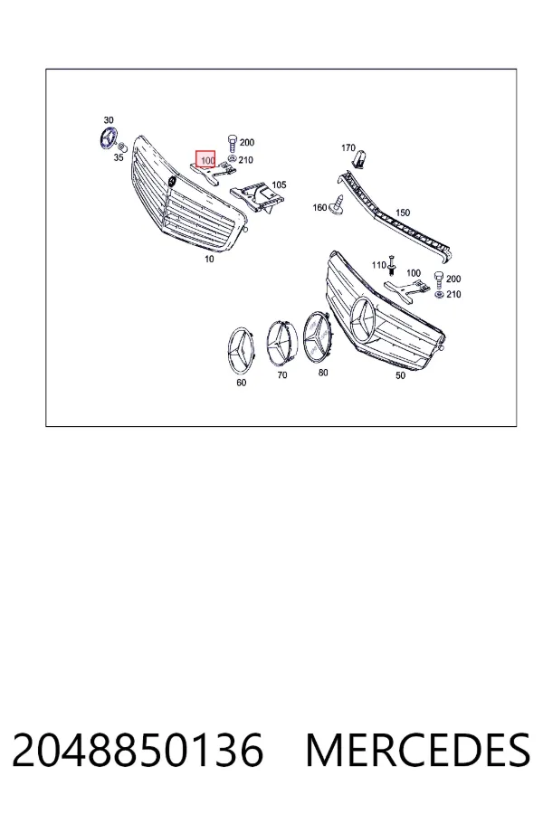  Mercedes A2048850136