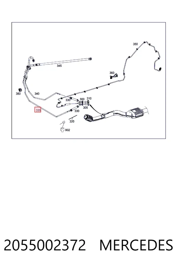 A2055002372 Mercedes 