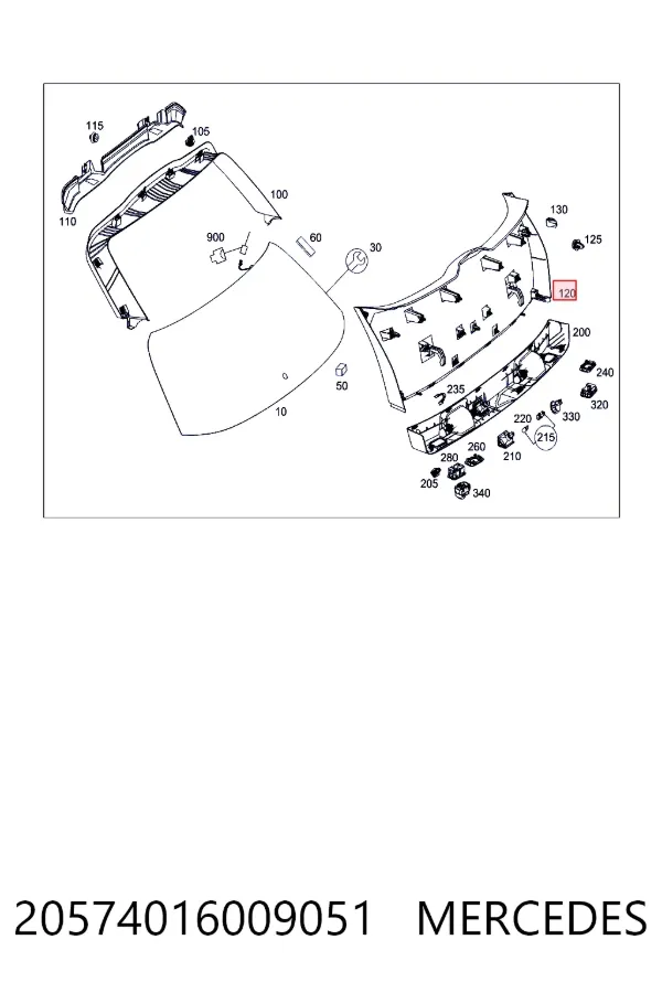 A2057401600 Mercedes 