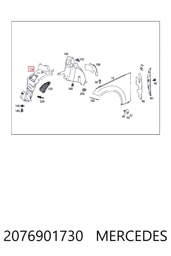  Mercedes A2076901730