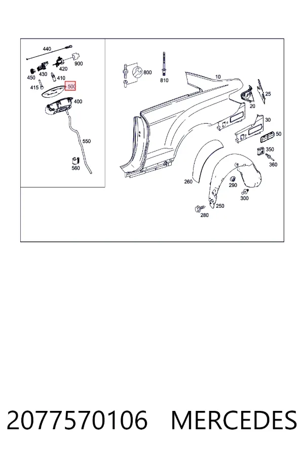  Mercedes A2077570106