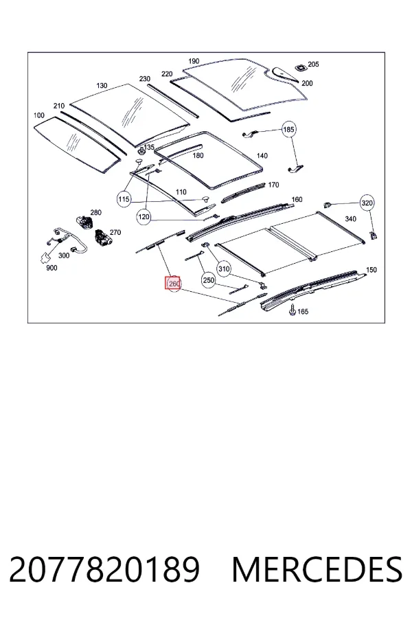 A2077820189 Mercedes 