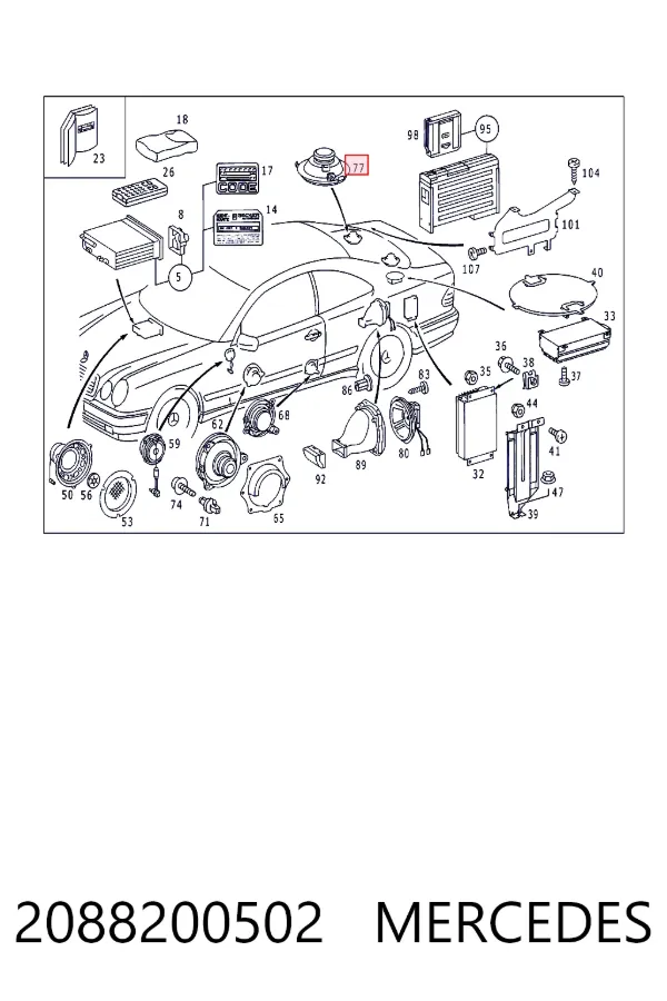 A2088200502 Mercedes 