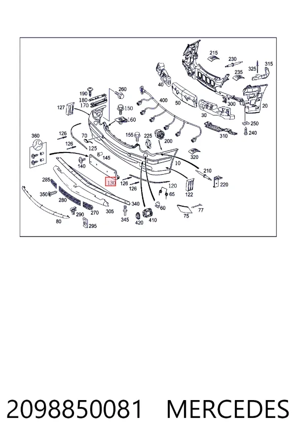  A2098850081 Mercedes
