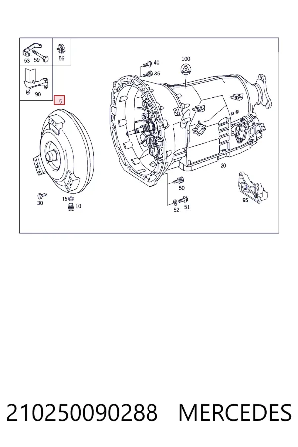 Передача гідромеханічна Mercedes A2102500902