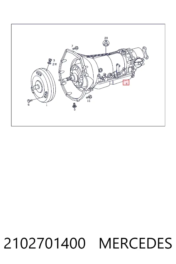 Коробка передач автомат Mercedes A2102701400 ціна, від  
