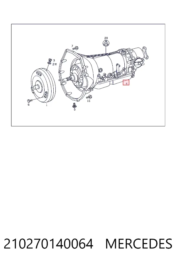 Коробка автомат Mercedes A2102701400