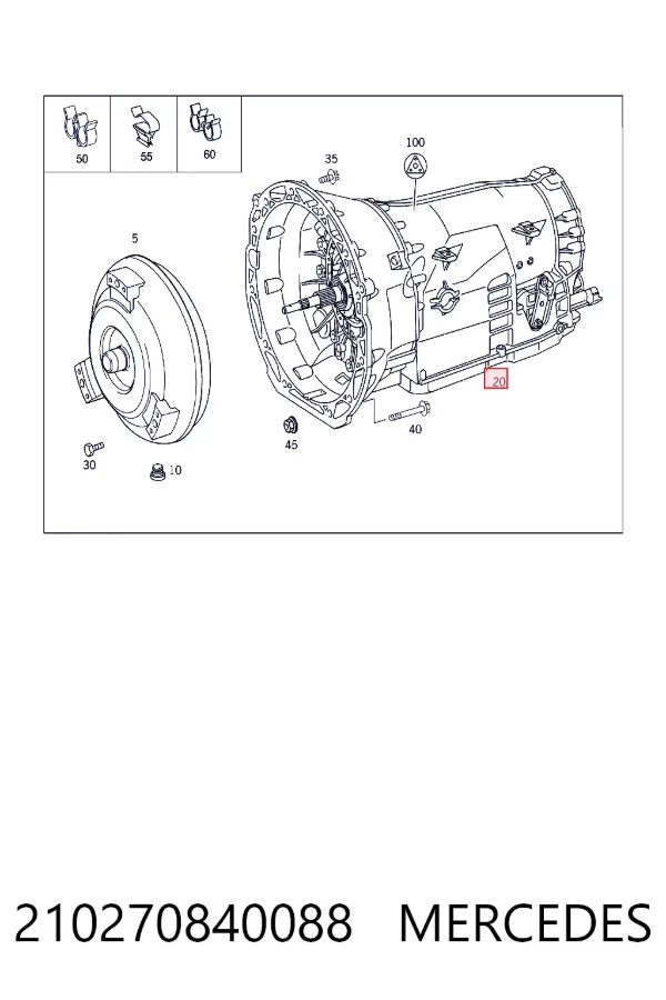 Коробка передач автомат Mercedes A2102708400 ціна, від 592.96 USD