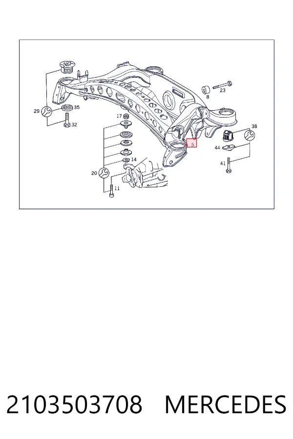 A2103503708 Mercedes Підвіска задня