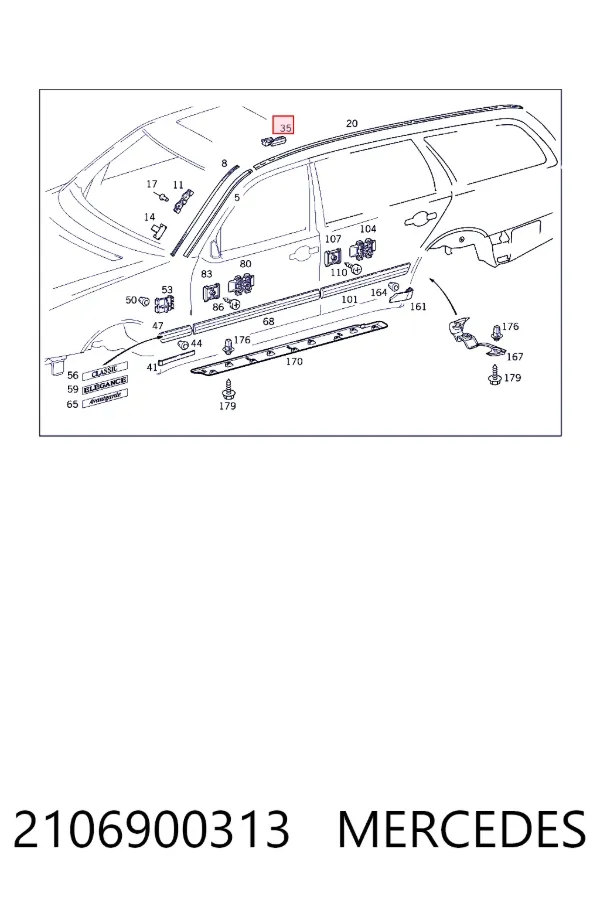  Mercedes A2106900313