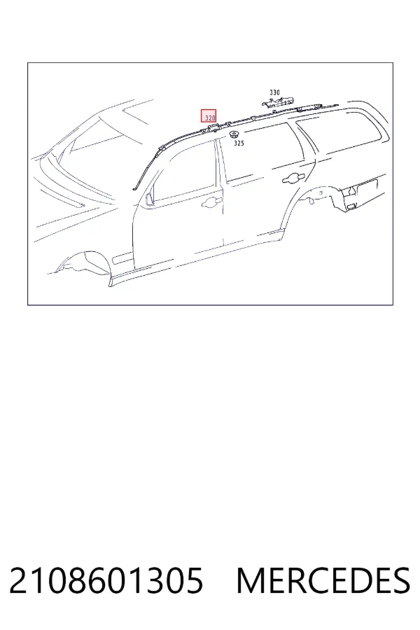 Подушка безпеки, збоку ліва айрбег Mercedes A2108601305 ціна, від 8.47 USD