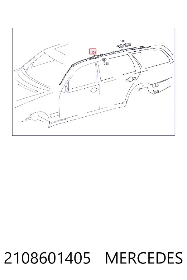 Подушка безпеки, збоку, права, AIRBAG Mercedes A2108601405 ціна, від 8.44 USD