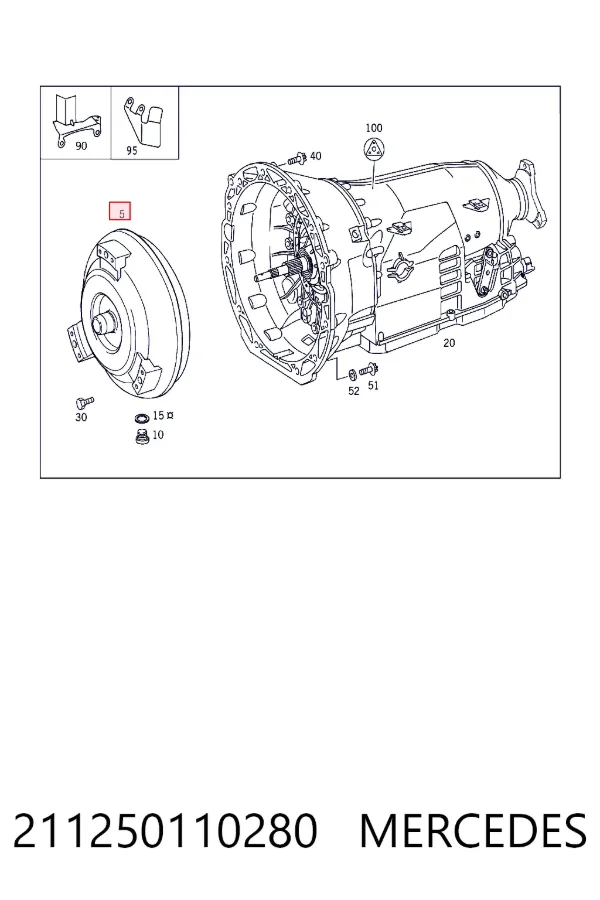Гідротрансформатор ГМП Mercedes A2112501102 ціна, від 174.83 USD