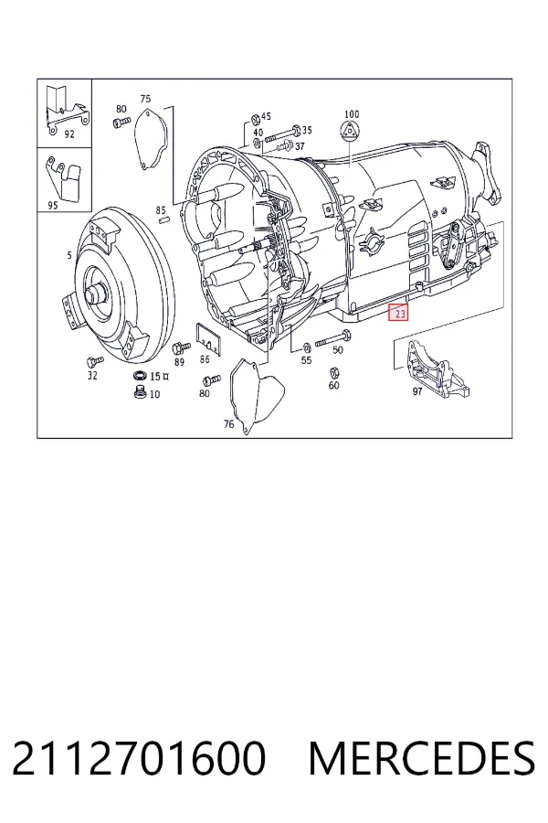A2112701600 Mercedes Автоматична коробка передач