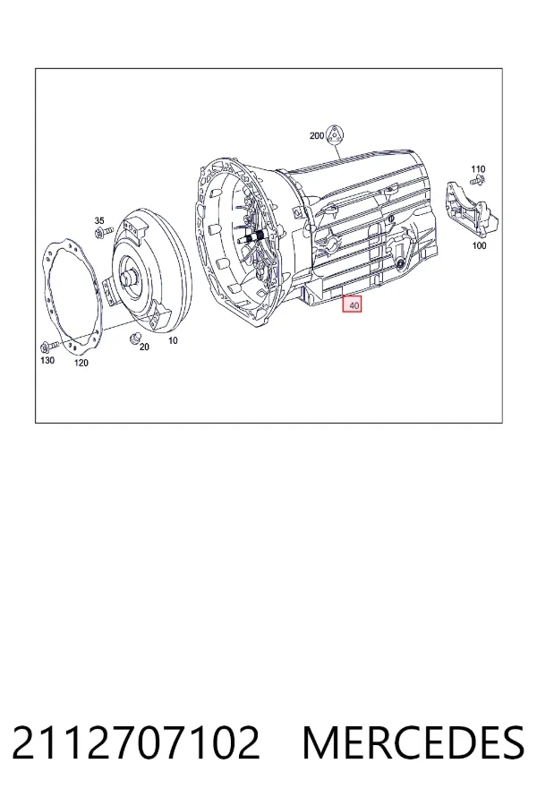 Коробка передач автомат Mercedes A2112707102 ціна, від 337.60 USD