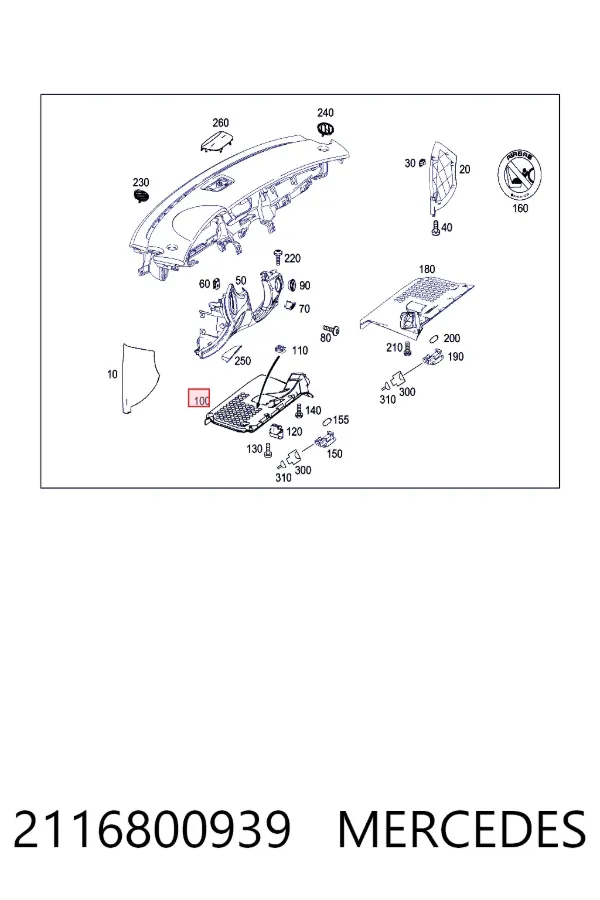  A2116800939 Mercedes