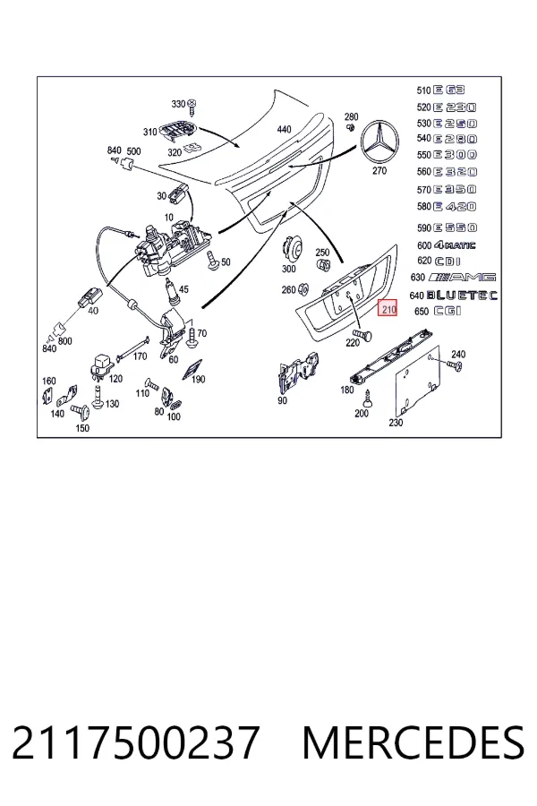  Mercedes A2117500237