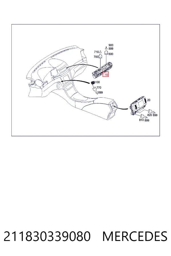 Регулятор вентилятора обігрівача Mercedes A2118303390 ціна, від 1172.85 USD