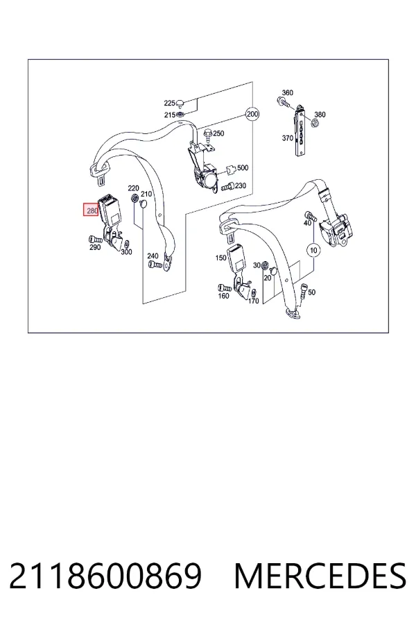  Mercedes A2118600869
