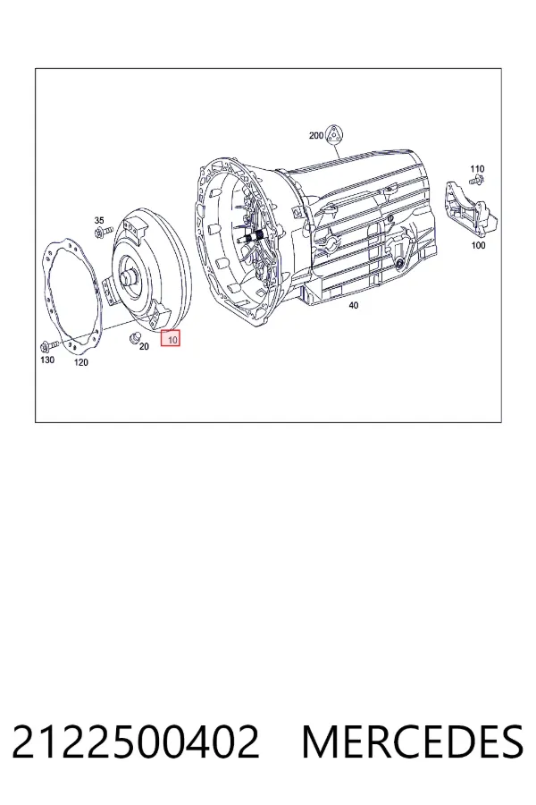 Гідротрансформатор ГМП Mercedes A2122500402 ціна, від 1015.98 USD