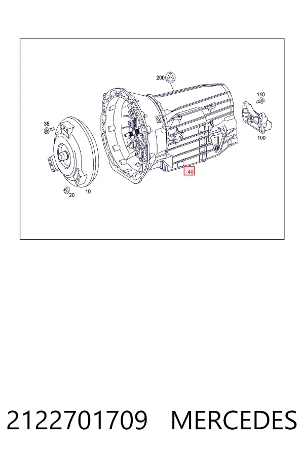 Коробка передач автомат Mercedes A2122701709 ціна, від 3320.52 USD