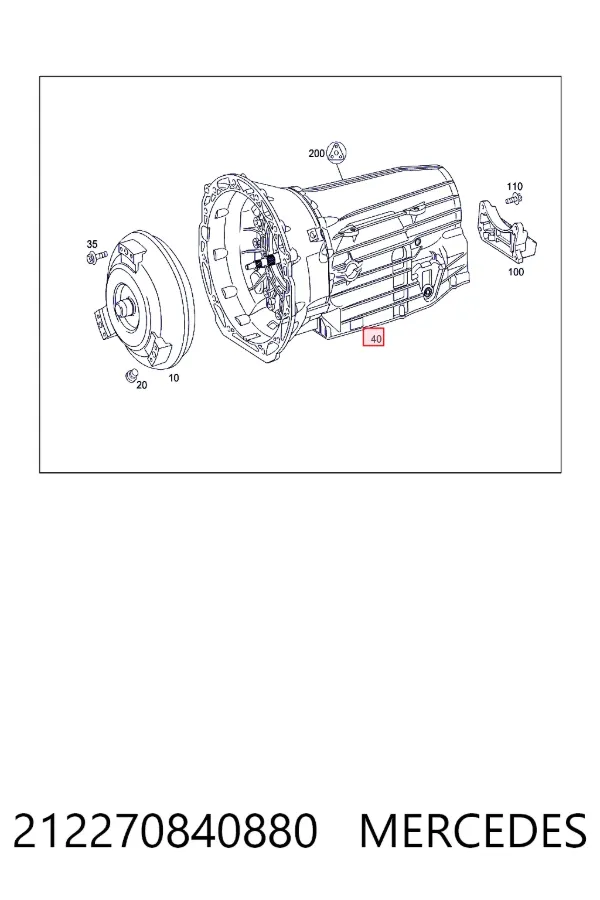 Коробка передач автомат Mercedes A2122708408 ціна, від 1080.70 USD