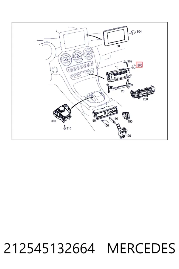 Купити A2125451326 Mercedes 