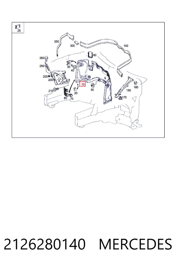 Купити A2126280140 Mercedes 