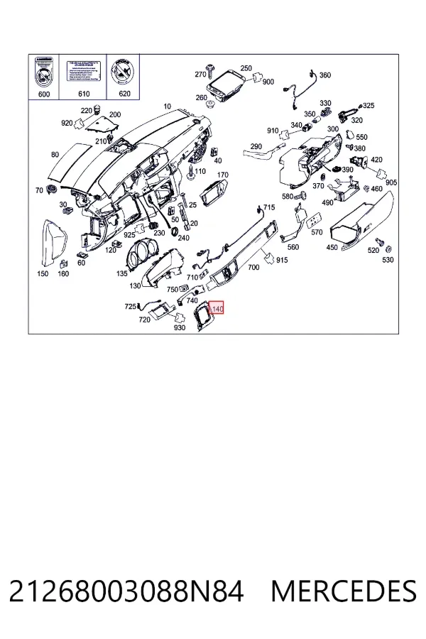  A2126800308 Mercedes