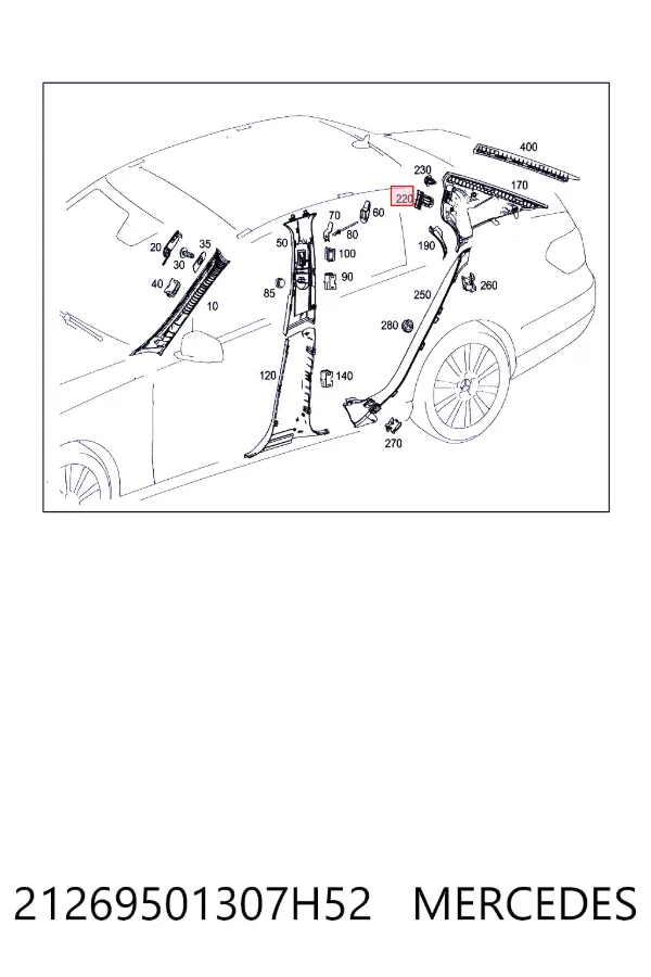 Mercedes A2126950130