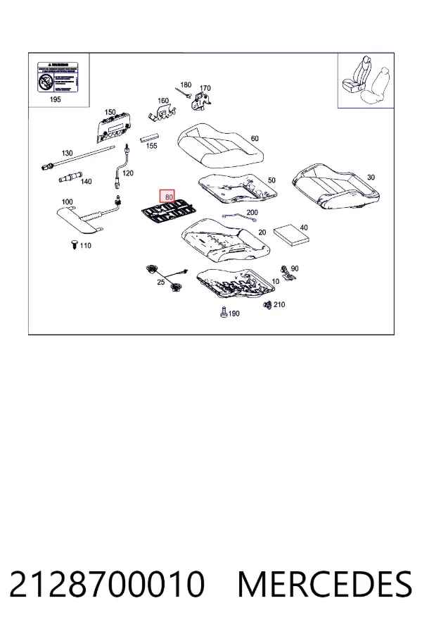  A2128700010 Mercedes