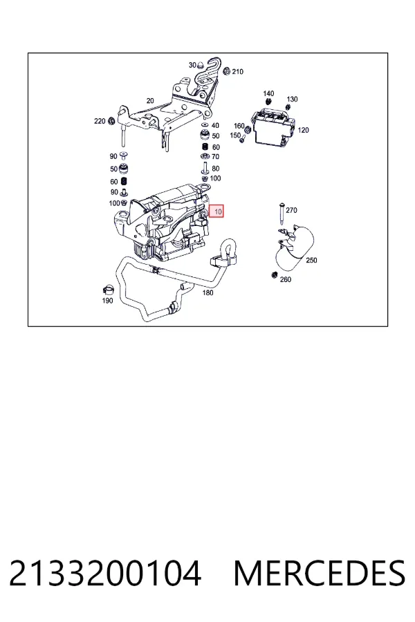 Компресор підкачки амортизаторів Mercedes A2133200104