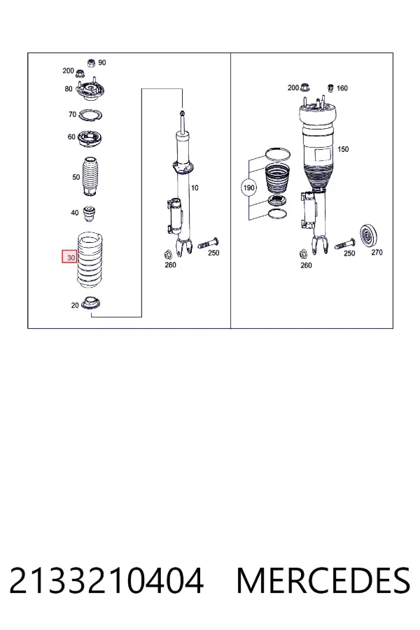 Пружина передня Mercedes A2133210404 ціна, від 59.59 USD