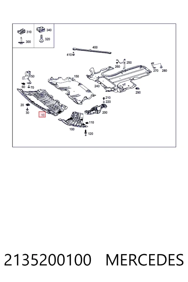 Купити A2135200100 Mercedes Кенгурятник