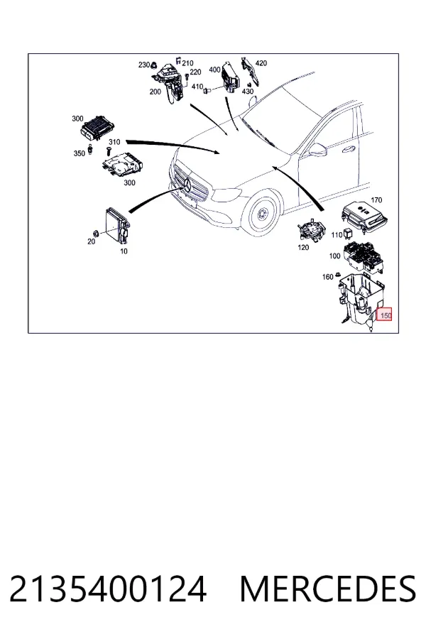A2135400124 Mercedes Корпус блока запобіжників