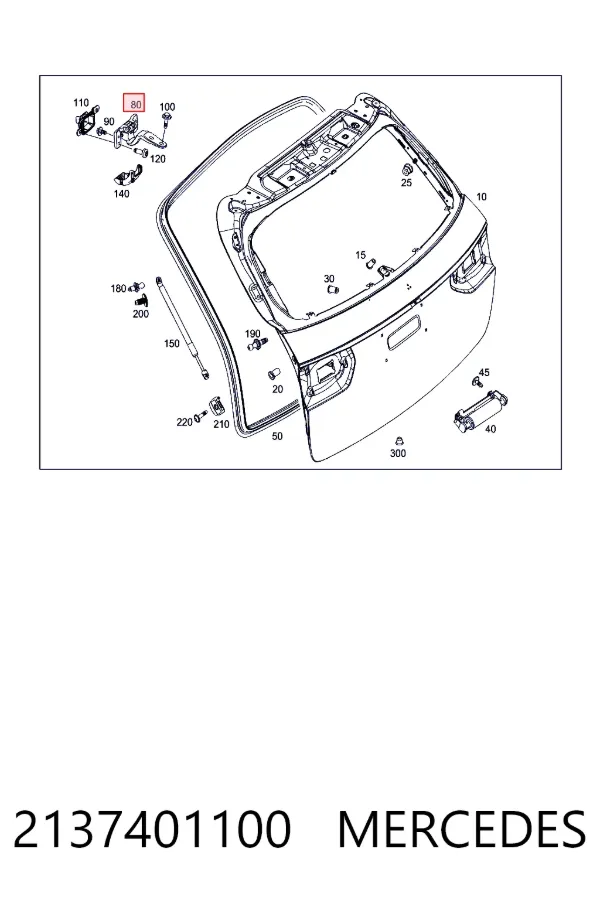 A2137401100 Mercedes Петля багажника