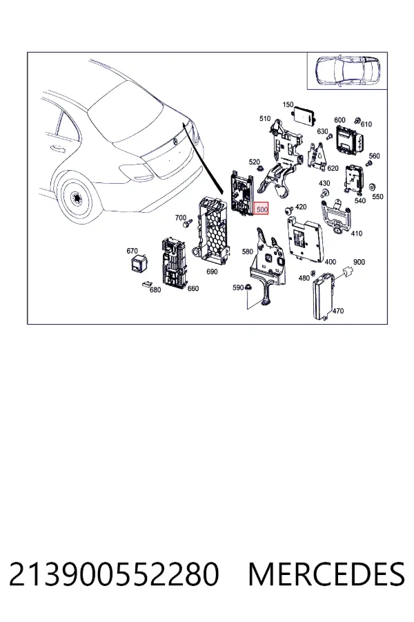 Блок керування сигналами SAM Mercedes A2139005522 ціна, від 108.96 USD
