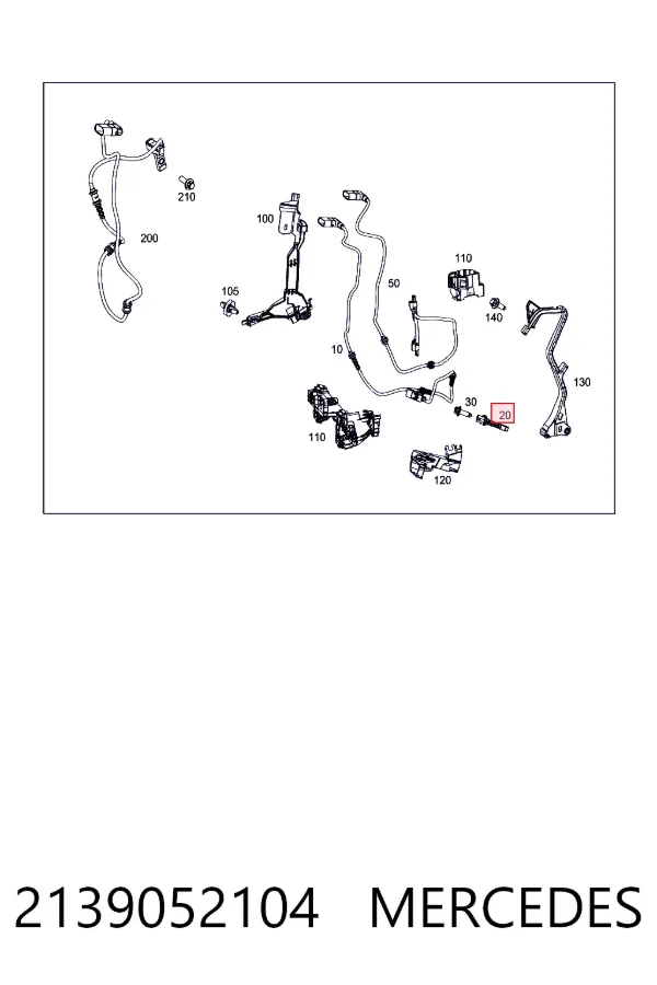 Датчик ABS передній Mercedes A2139052104 ціна, від 26.91 USD