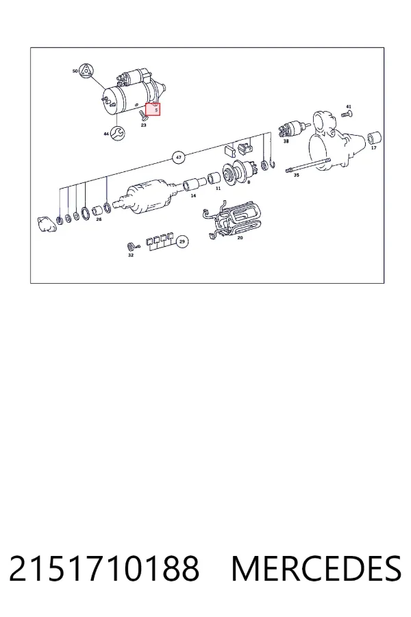 A0021517101 Mercedes Стартер двигуна