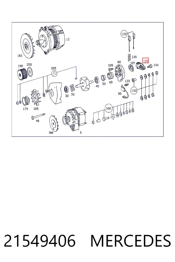 Реле зарядки генератора Mercedes A0021549406 ціна, від 7.84 USD
