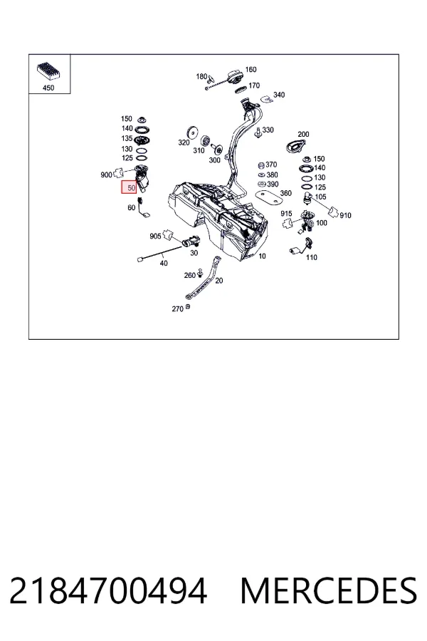 Бензонасос A2184700494 Mercedes