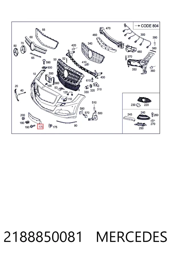 A2188850081 Mercedes 