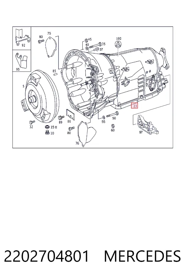 A2202704801 Mercedes Автоматична коробка передач