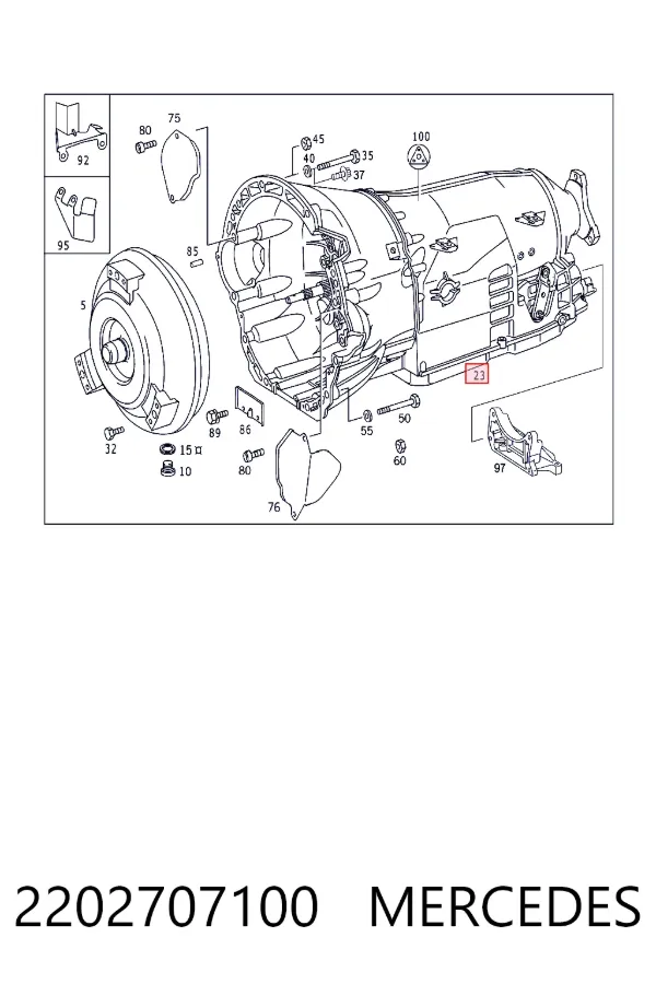 Коробка автомат Mercedes A2202707100