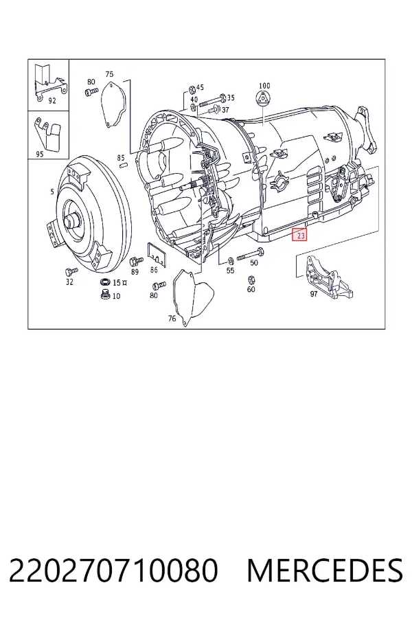 A2202707100 Mercedes Автоматична коробка передач
