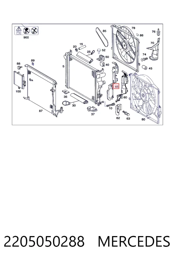A2205050288 Mercedes 