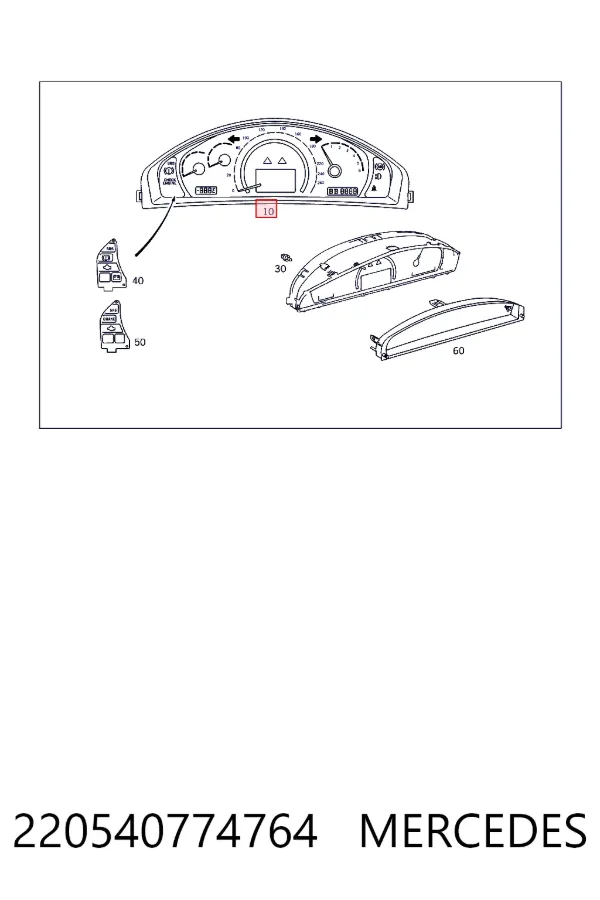 Купити A2205407747 Mercedes Спідометр