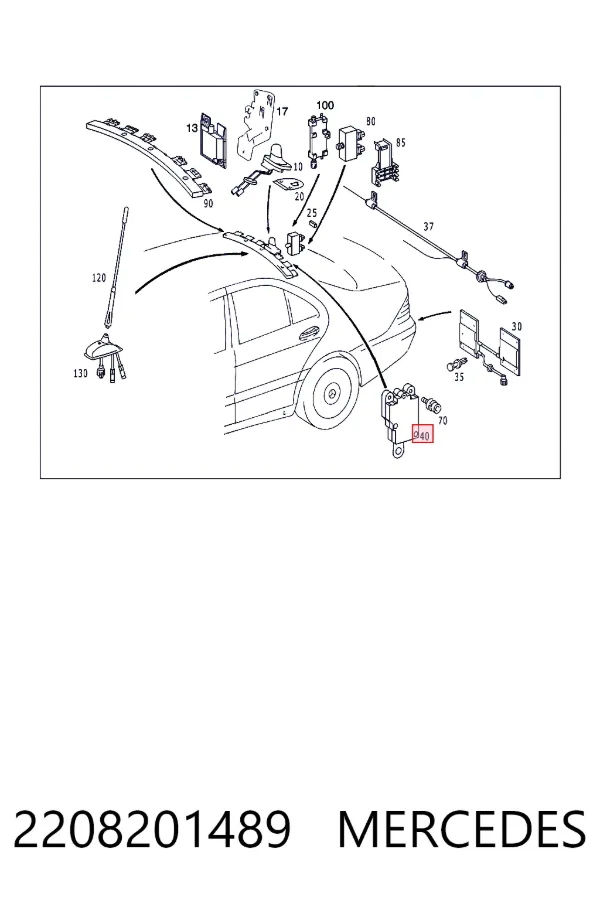  Mercedes A2208201489