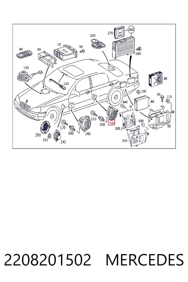 A2208201502 Mercedes 